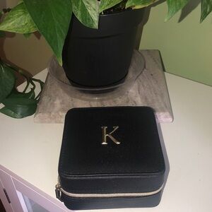 Nordstrom Black and Gold Jewelry Organizer Sleek Design